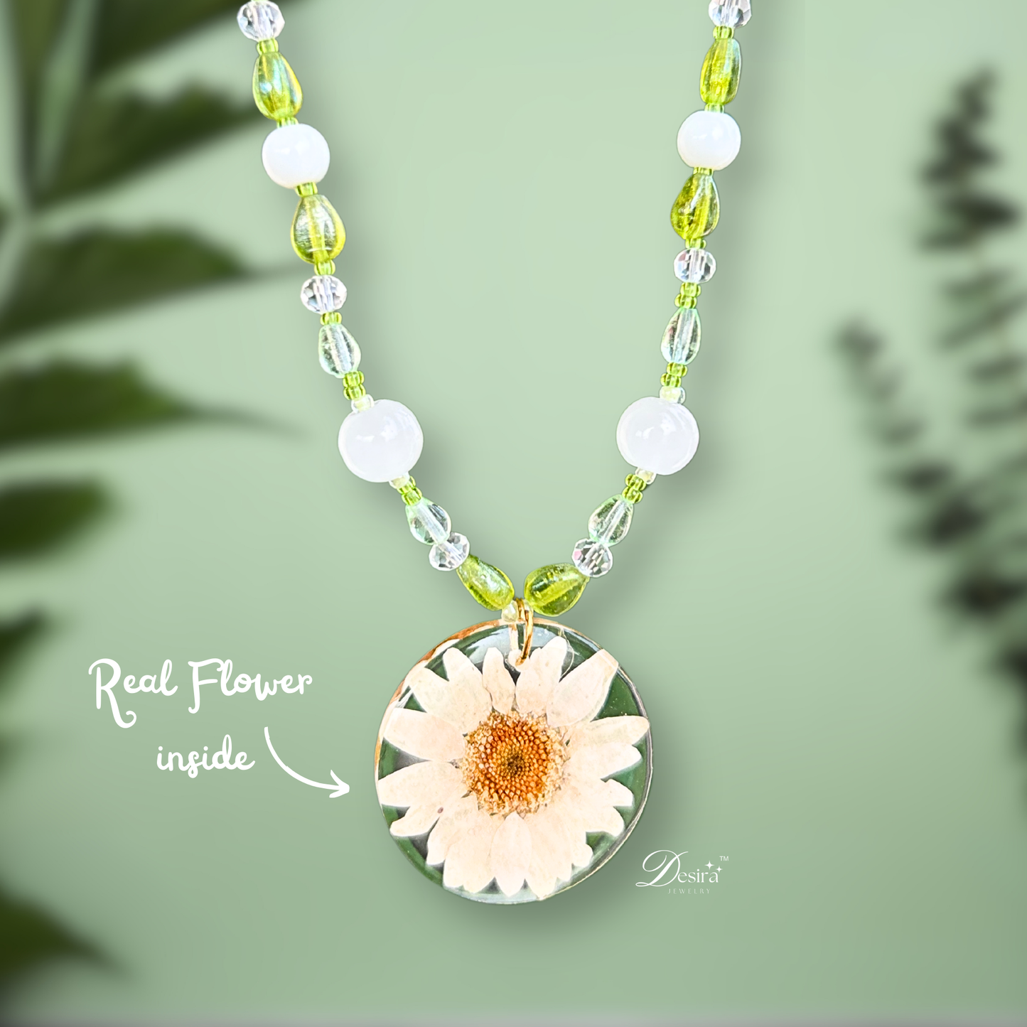 Daisy Delight - Serene Green