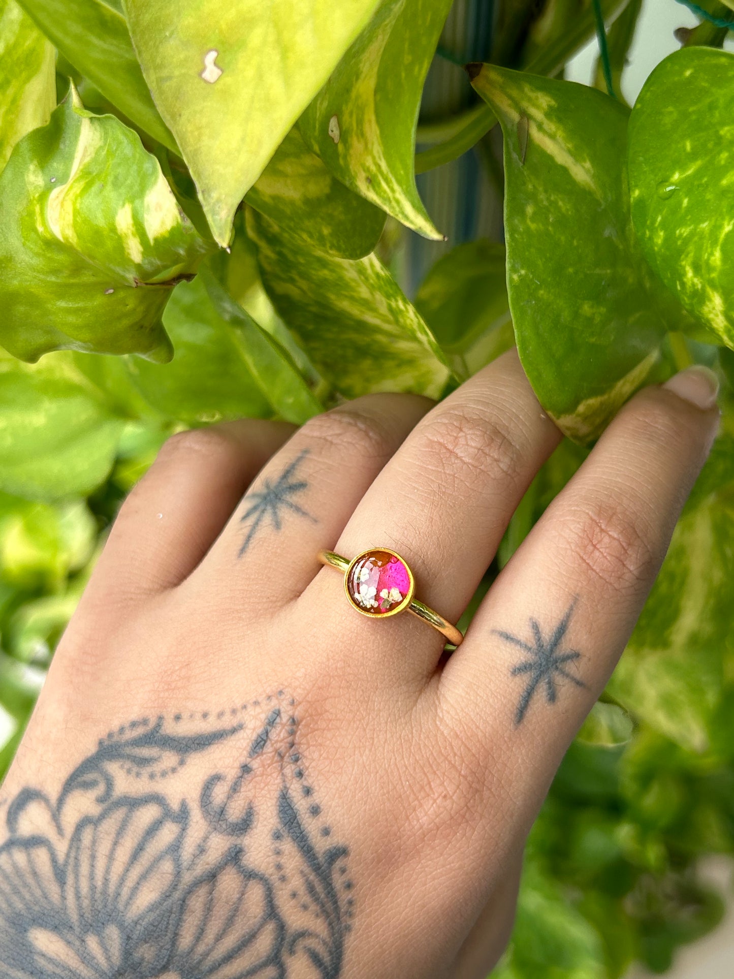 Mystic Bloom Ring - Pink