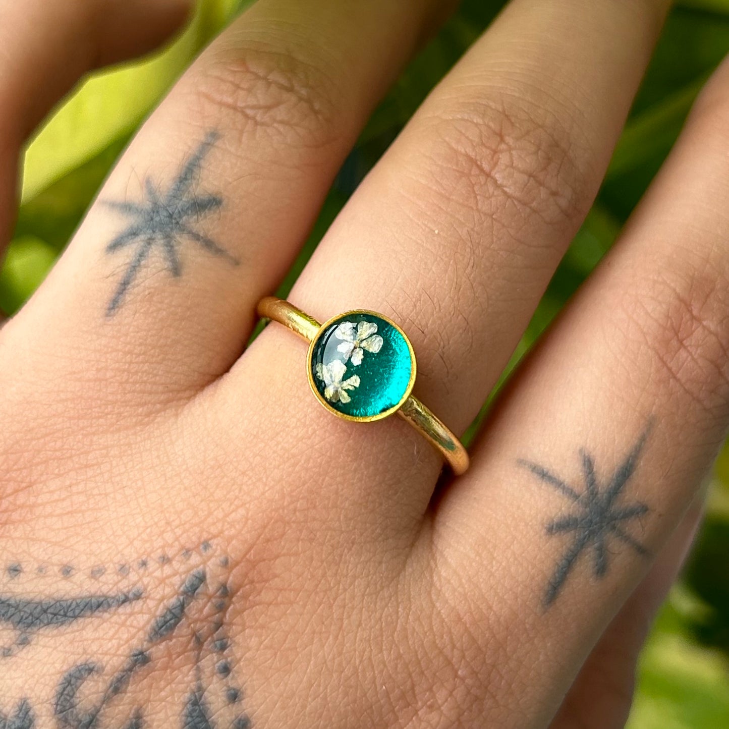 Emerald Bloom Ring