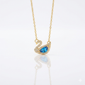 Swan bleue dorée