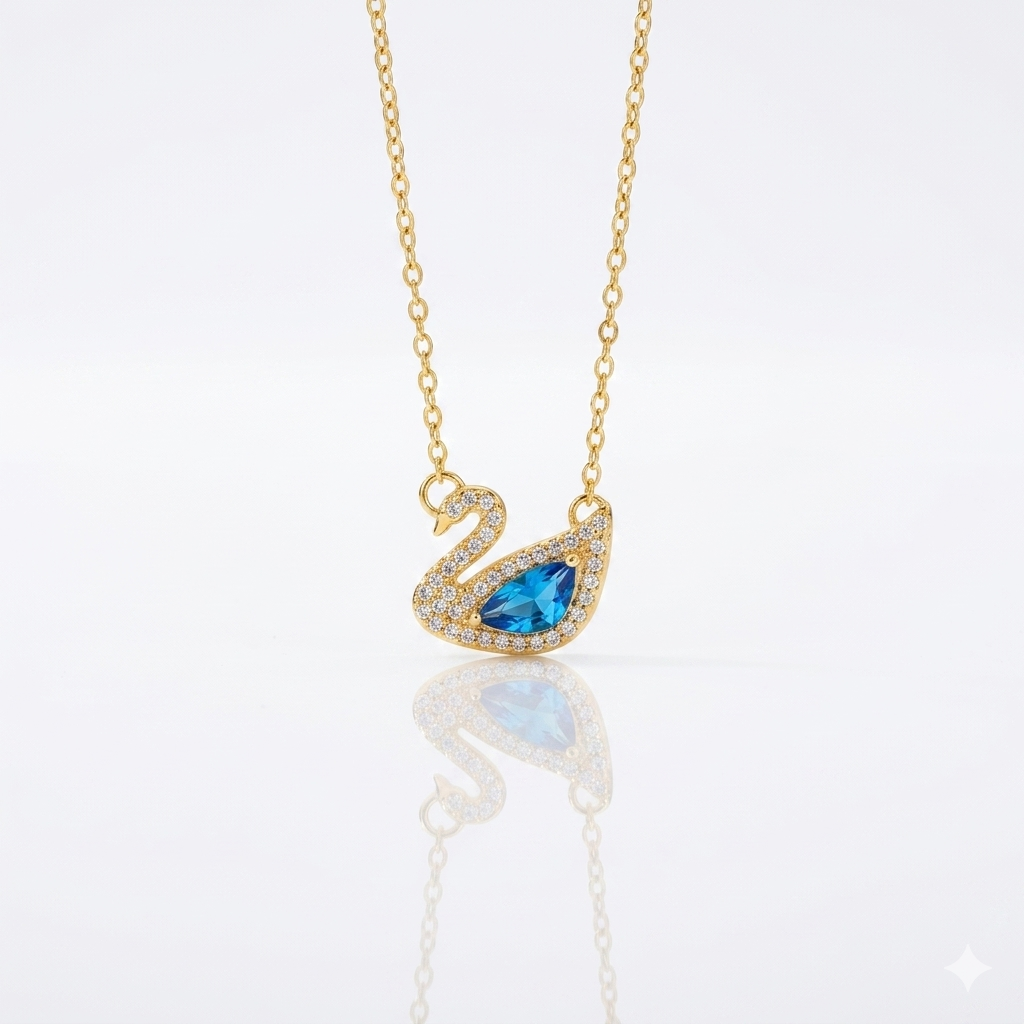 Swan bleue dorée